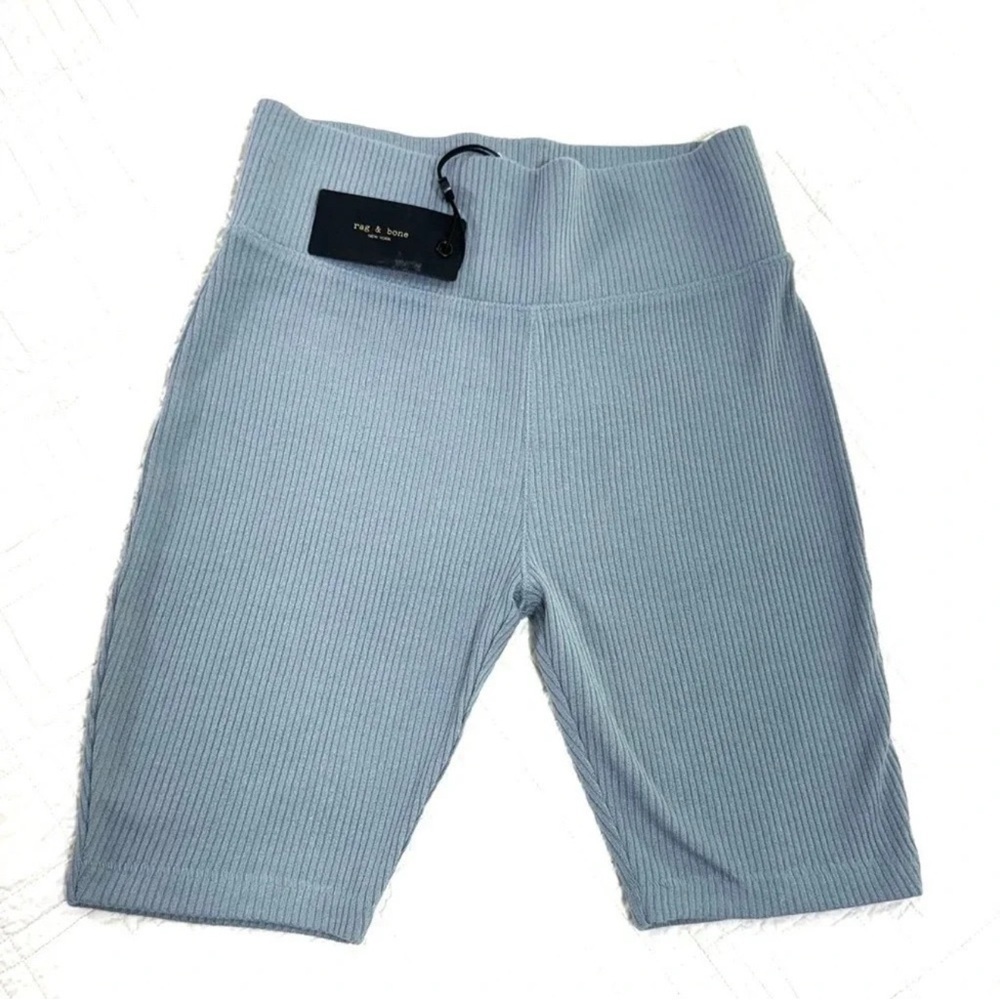 Rag & Bone Ribbed Knit Biker Shorts - Picture 3 of 3